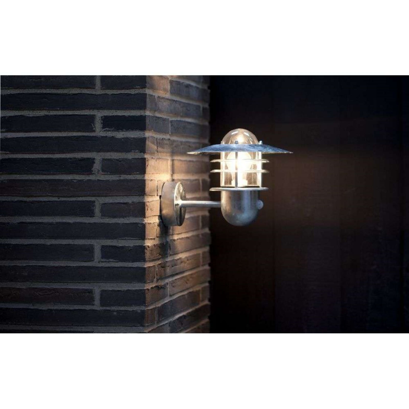 Agger Aplique de Pared w/Sensor Galvanised - Nordlux - Terraza - Metal