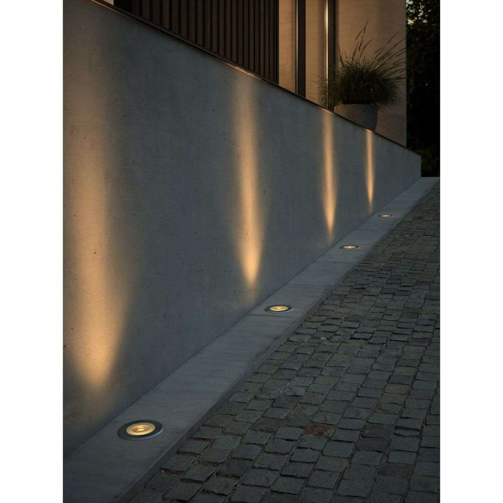 Andor Round Spot Exterior Empotrable de Suelo Stainless Steel - Nordlux - Aluminio