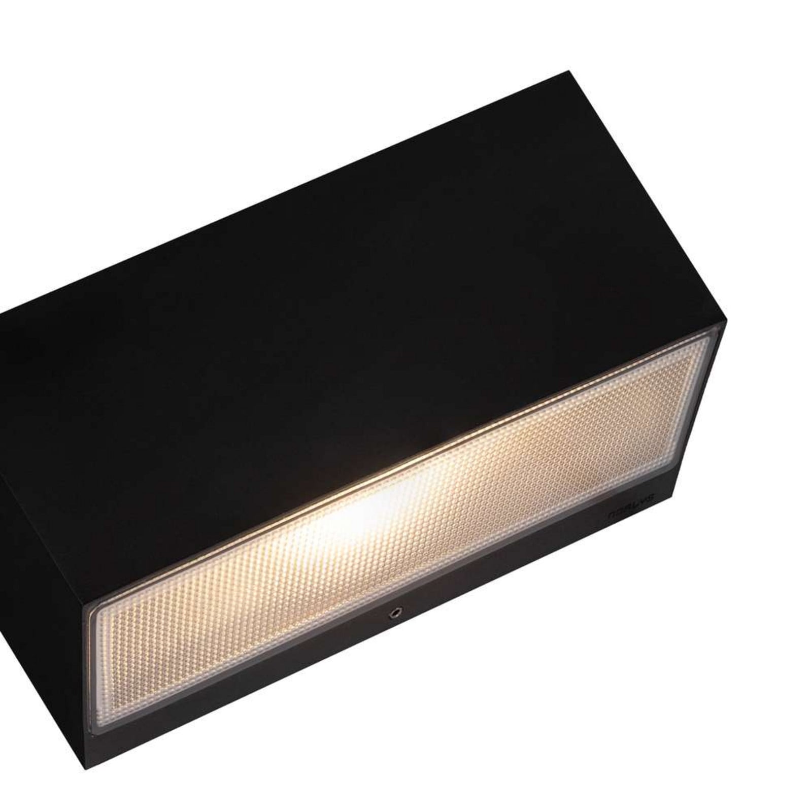 Aplique LED para exterior grande Asker, 8,4 W, negra - Norlys - Terraza - Aluminio
