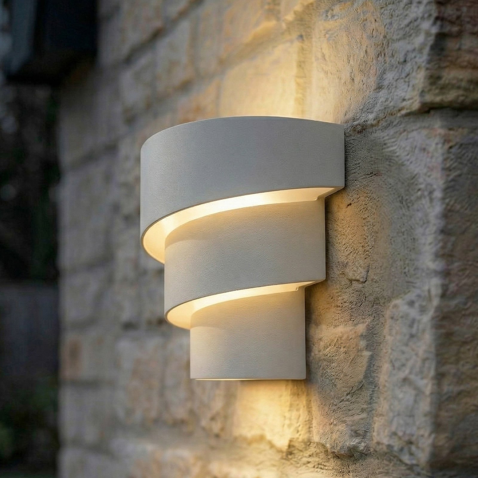 Aplique LED para exterior Valir, IP54, blanca, 18 cm - Lindby - Terraza - Diseño - Aluminio