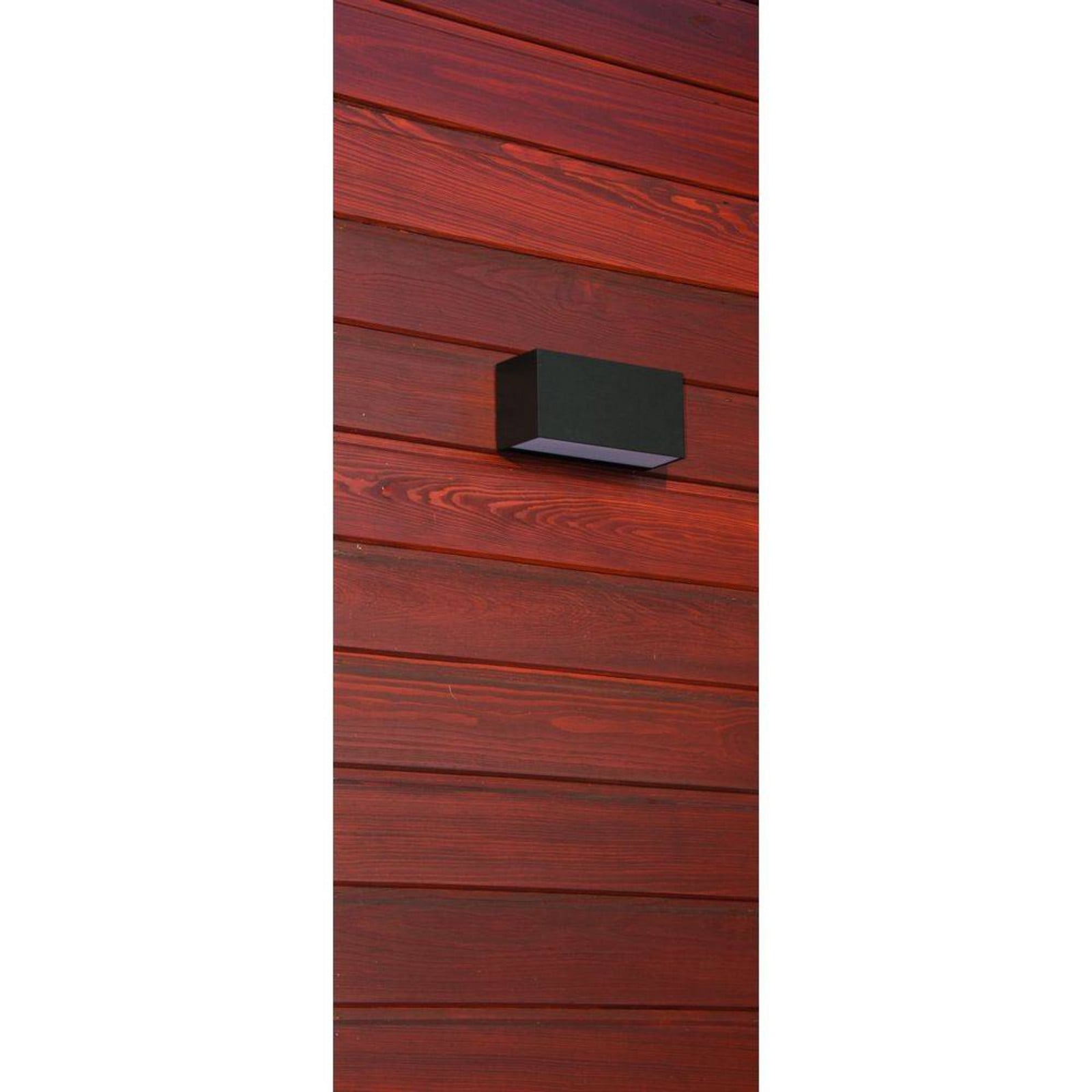 Asker Down Aplique Exterior L22,5 Negro - Norlys - Terraza - Aluminio