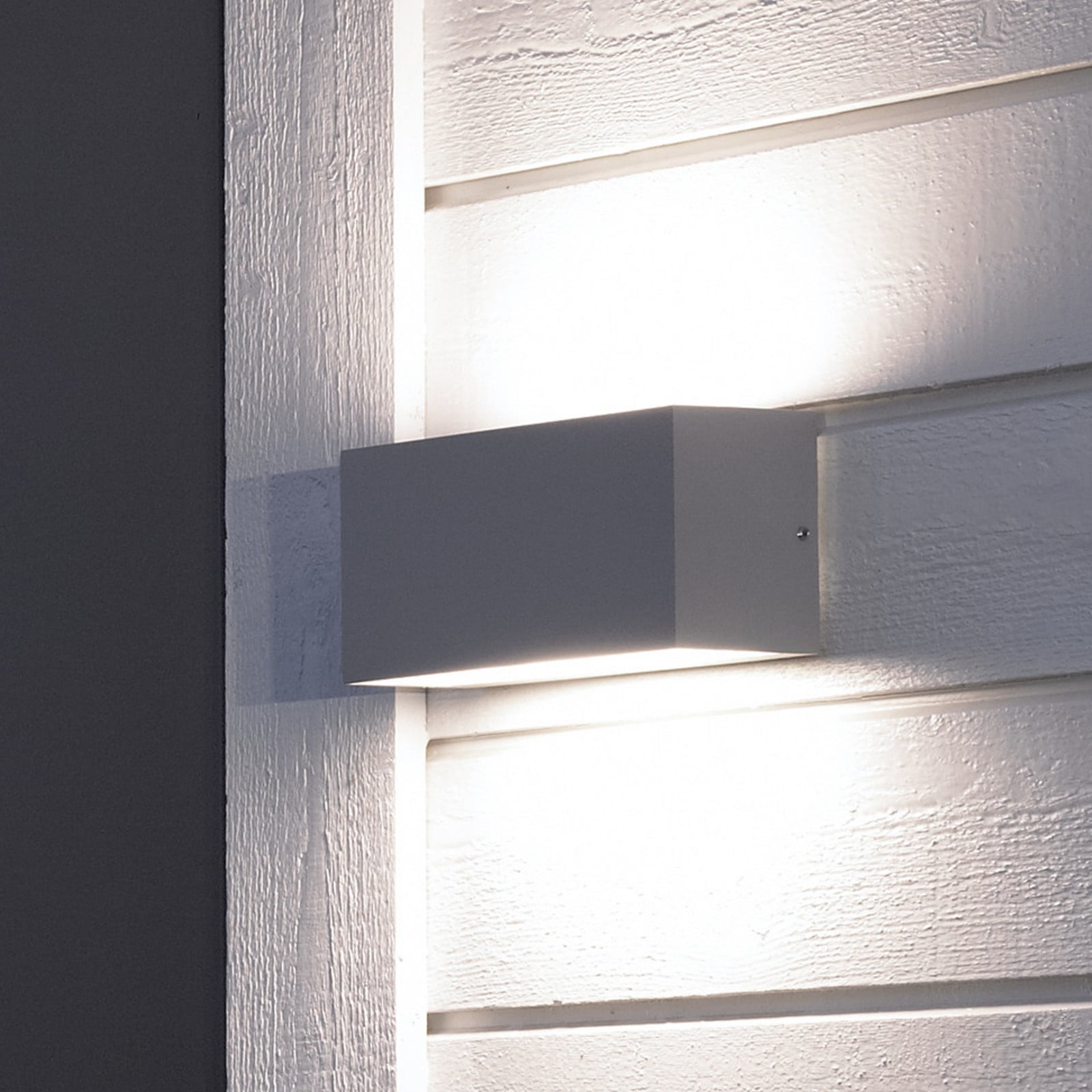 Asker Down LED Aplique Exterior L21,5 Galvanizado - Norlys - Terraza - Aluminio