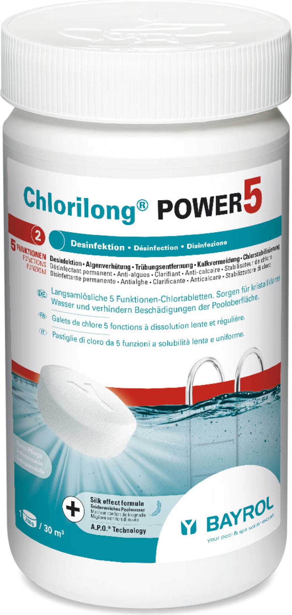 BAYROL Chlorilong POWER 5 - 1,25 kg