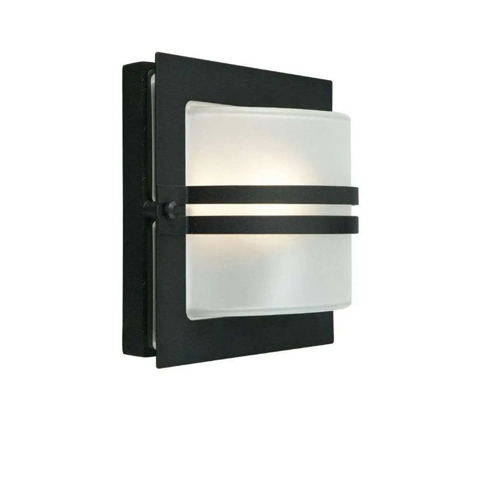 Bern Aplique Pared Exterior con Base para Montura Negra - Norlys - Terraza - Aluminio
