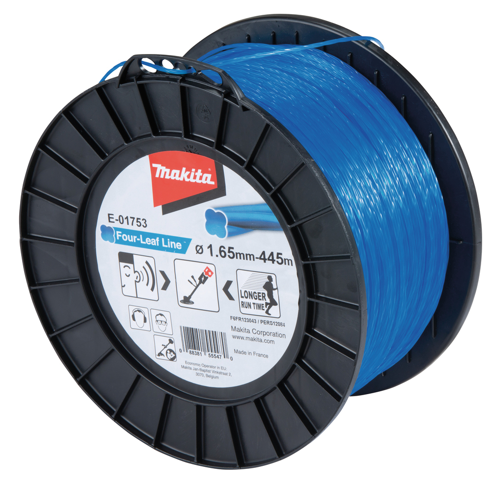 Bobina de Hilo para Desbrozadora Makita E-01753 de 1,65mm x 445m en color azul para cortes precisos y eficientes​
