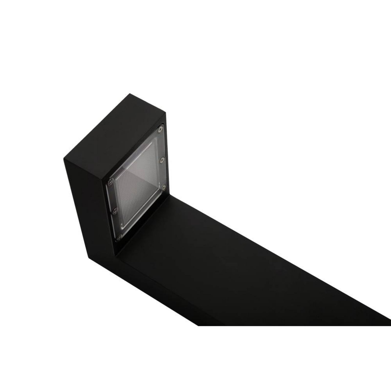Bolardo luminoso LED Asker, negro, 85 cm, con soporte para suelo de hormigón - Norlys - Terraza - Aluminio