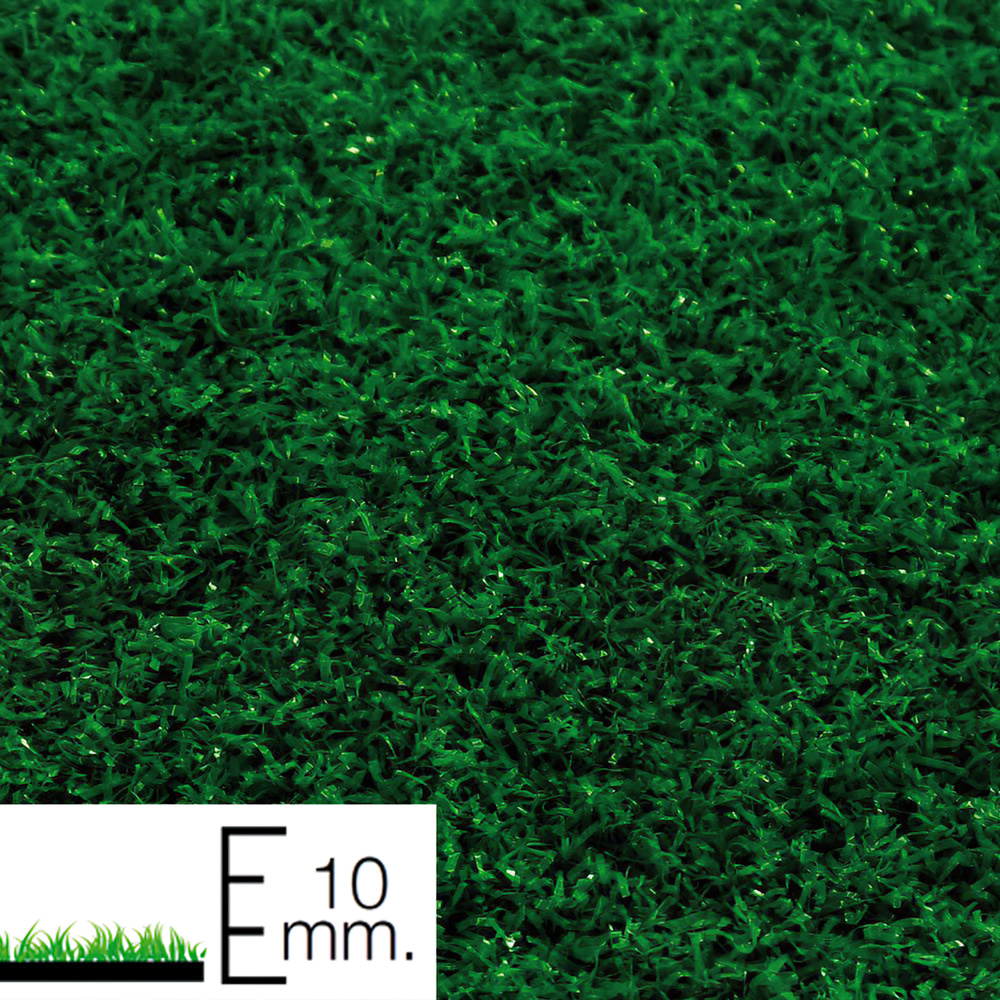Cesped artificial 10 mm. superficies pequeñas rollo 2x25 metros