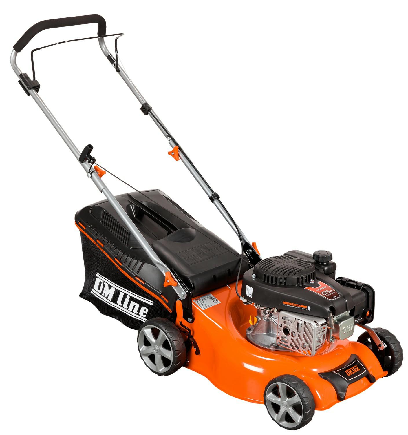 Cortacésped a Gasolina Oleo-Mac Emak GVH42PK 139cc para jardines, potente motor, corte preciso y diseño ergonómico