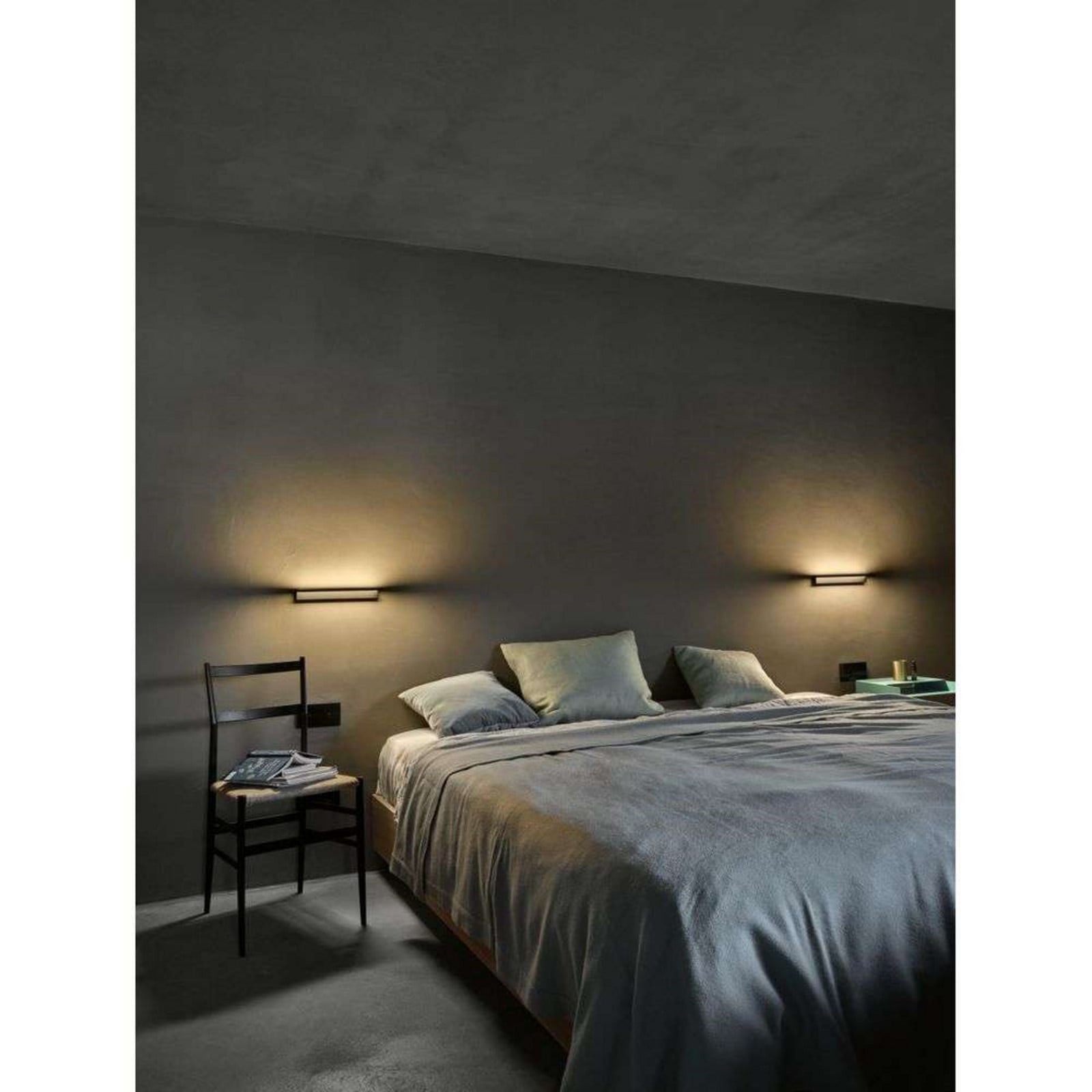 Crib LED Aplique de Pared M IP44 Black - Serien Lighting - Metal
