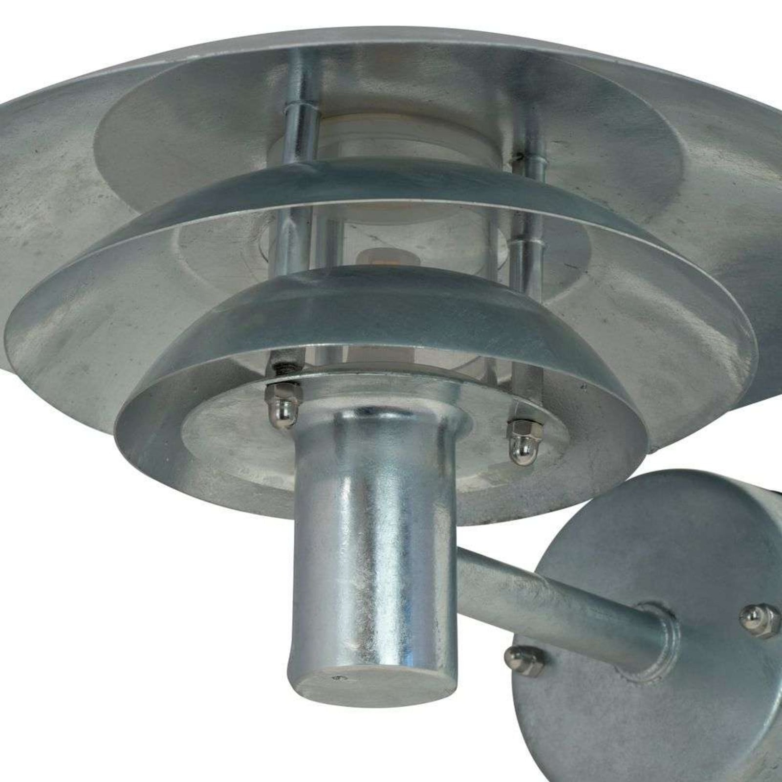 DL25 Aplique de exterior, galvanizada, Ø 25 cm - Dyberg Larsen - Terraza - Escandinavo - Metal - Con pantalla
