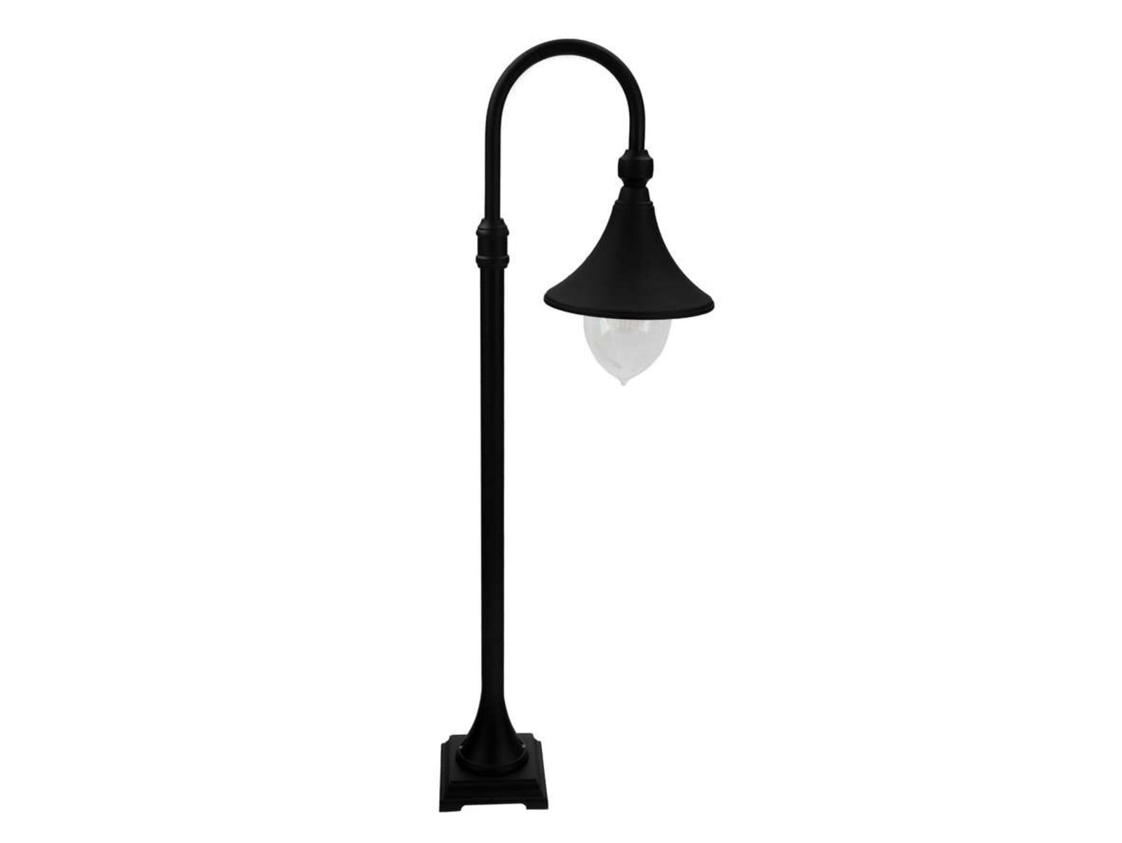 Florence Lámpara Exterior tipo Farola con Anclaje para Hormigón Negro - Norlys - Terraza - Aluminio
