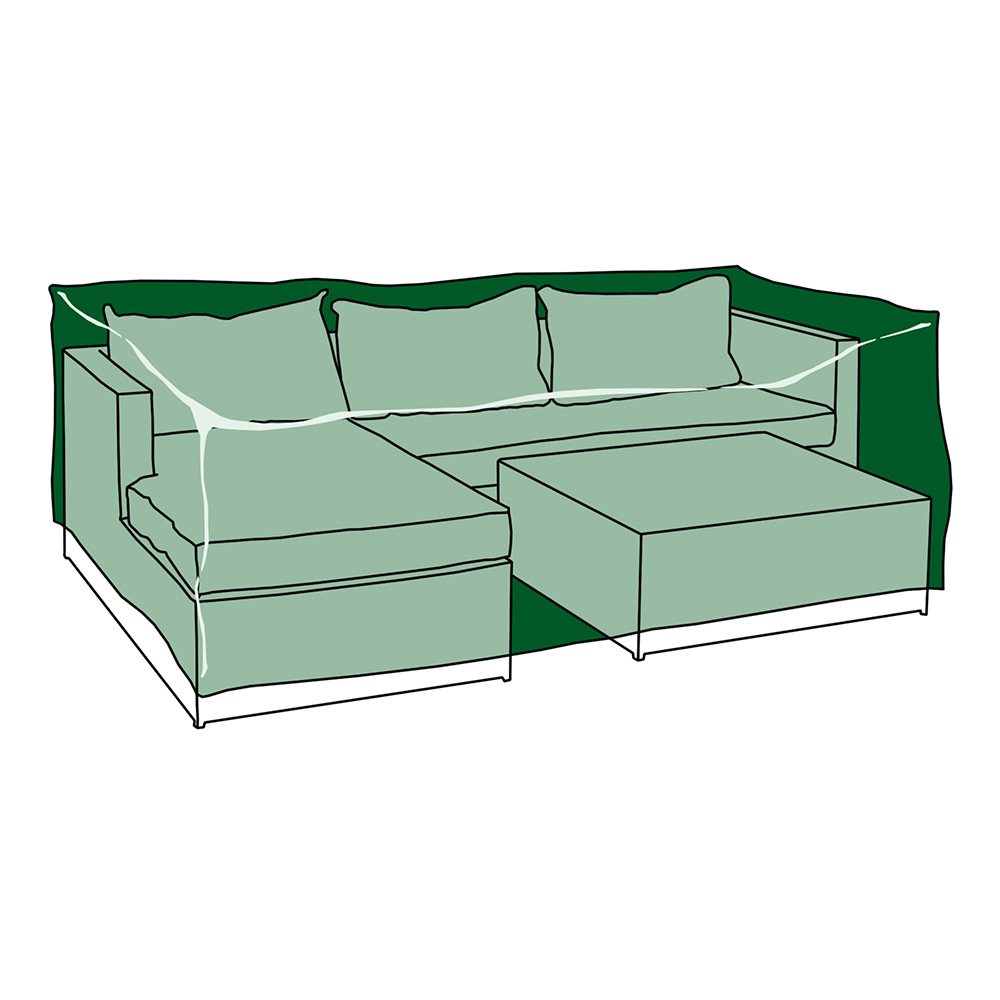 Funda Protección Cubre Chaiselong+Mesa 213X132X74Cm
