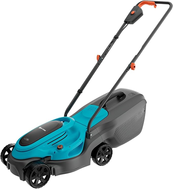 Gardena EasyMax+ 32/18V Set Listo para Usar Cortacésped a batería, Ancho de Corte de 32 cm, Incluye batería Power FOR All, Ligero y maniobrable, Ideal para céspedes de hasta 200 m² (14634-60)