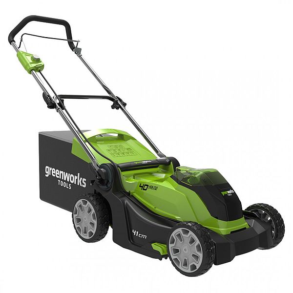 Greenworks 2504707UB cortadora de césped Cortacésped manual Batería Verde