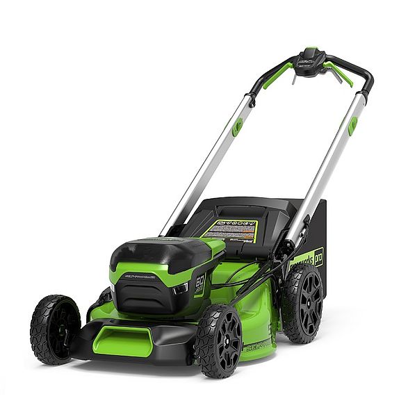 Greenworks GD60LM51SP cortadora de césped Cortacésped manual Batería Negro, Verde