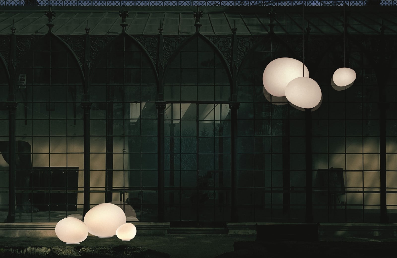 Gregg Exterior Lámpara Colgante Large Blanco - Foscarini - Terraza - Plástico