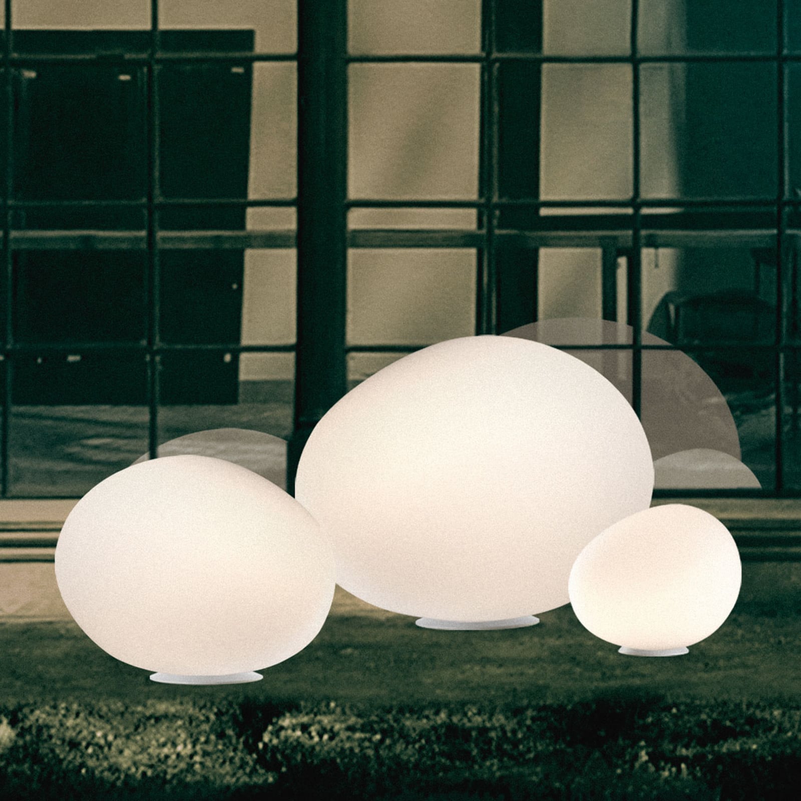 Gregg outdoor media Lámpara decorativa para exteriores - Foscarini - Diseño - Plástico - Globo