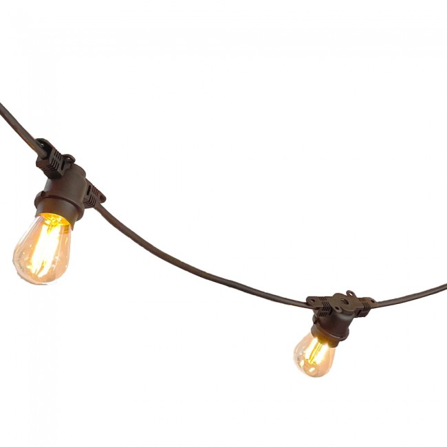 Guirnalda de exterior e27 7.5m ip54 (10 luces)