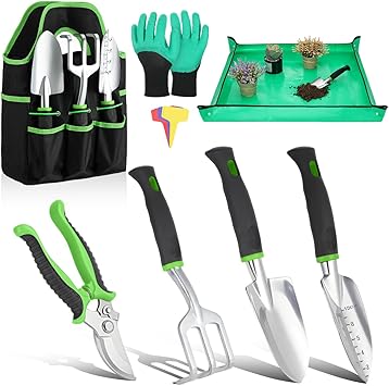 Housolution Juego de Herramientas de Jardín, 8PCS