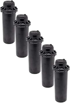 Hunter, Aspersor PGP-Adj, Alcance 6,40 a 15,80 MTS, Rosca 3/4 Pulgadas Hembra, Negro, Pack de 5 Unidades