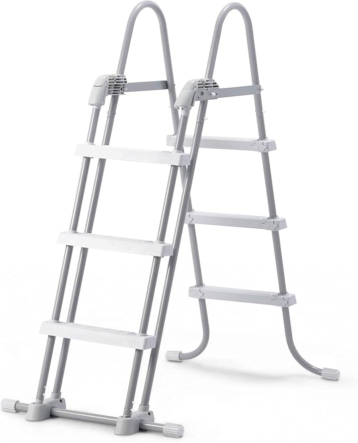 Intex 28075 - Escalera para Piscinas de Altura de 91 hasta 107 cm, Acero