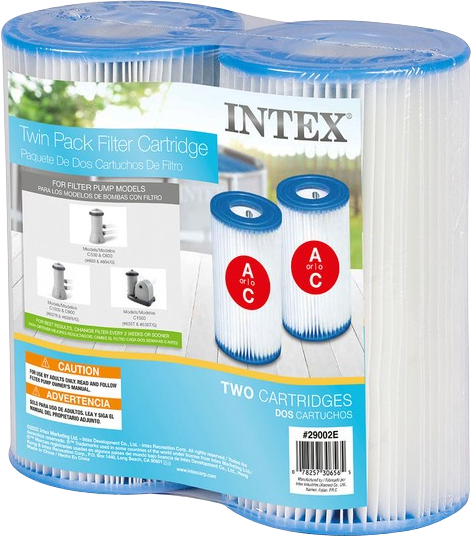 Intex Filterkartusche Typ A, 2er Pack - 1 Pkg