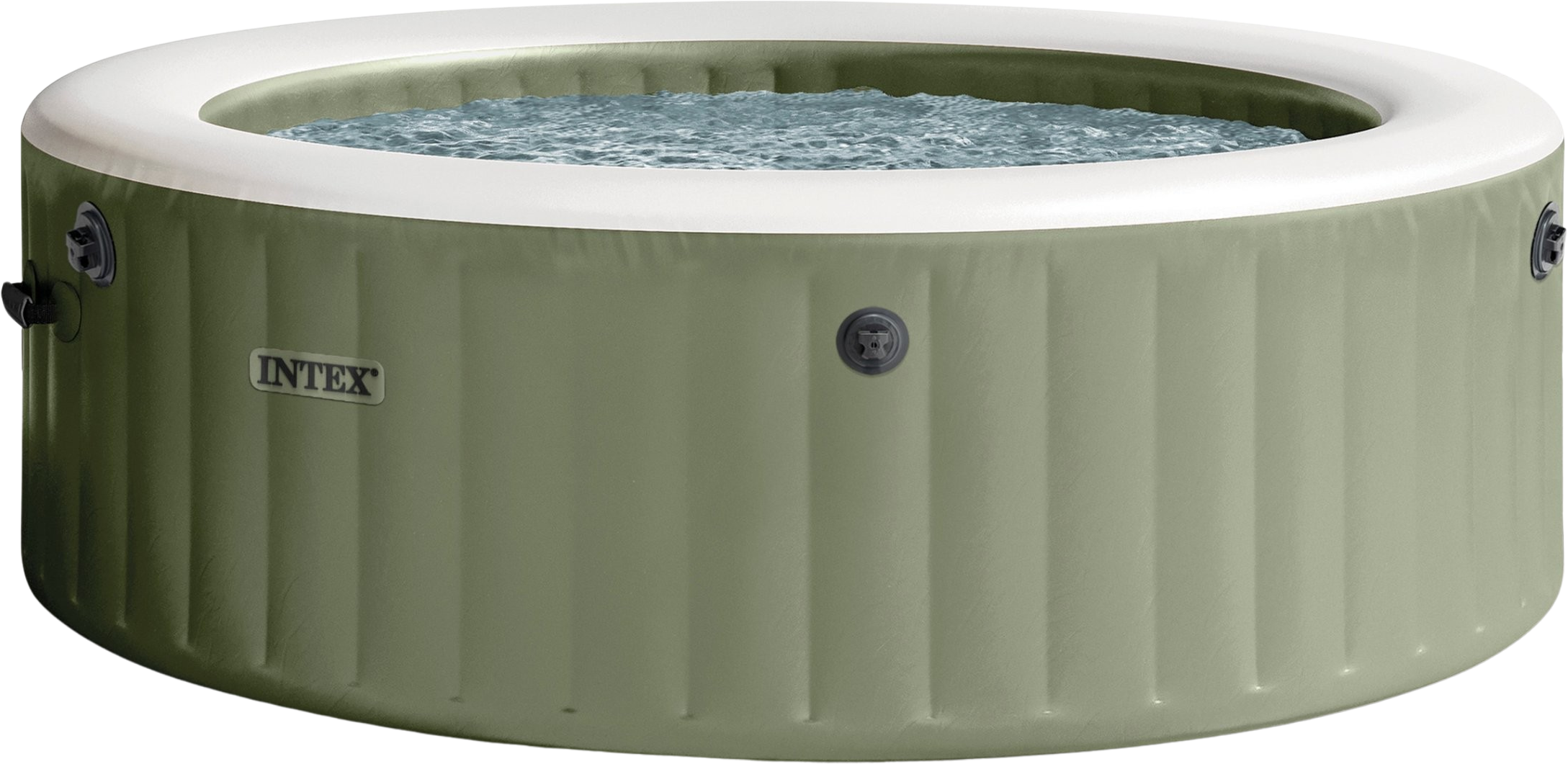 Intex Whirlpool PureSPA Bubble Massage Olive Green Ø 216 x 71 cm - 6 Personen - 1 Stk
