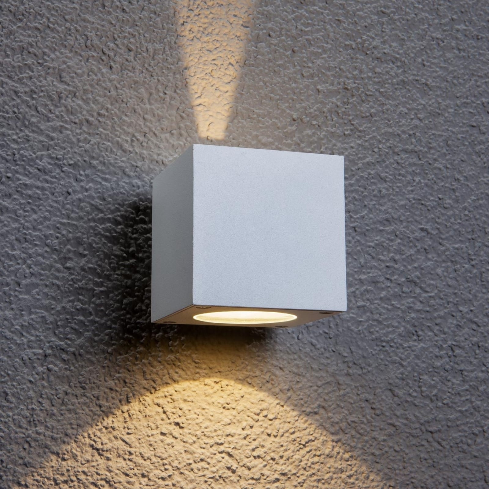 Jarno Aplique Pared Exterior White - Lucande - Moderno - Metal - Angular