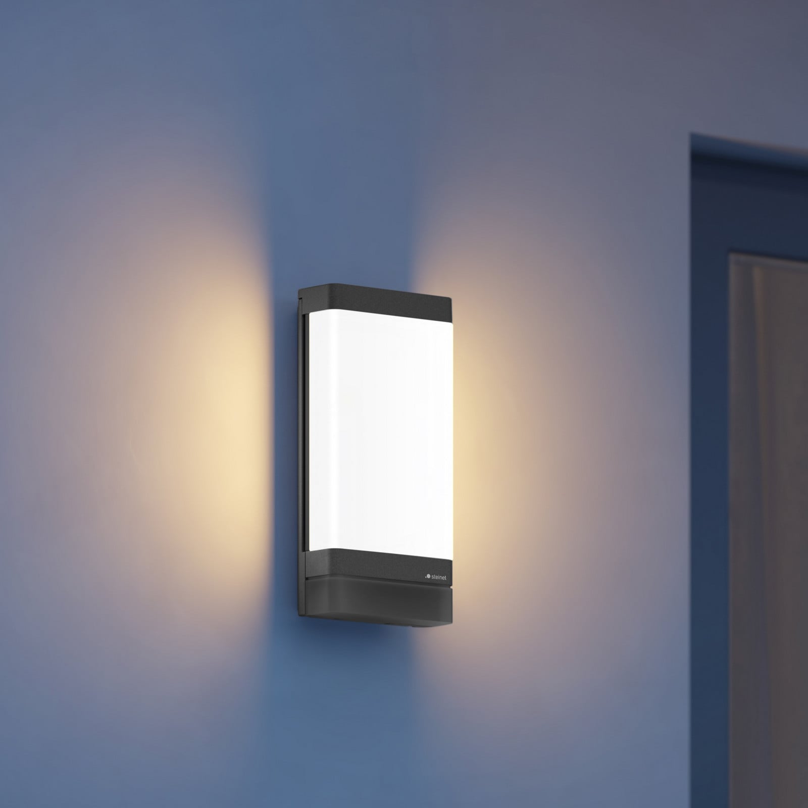 L 271 DIGI C Smart: aplique para exterior en color antracita, IP44 - STEINEL - Moderno - Metal - Angular
