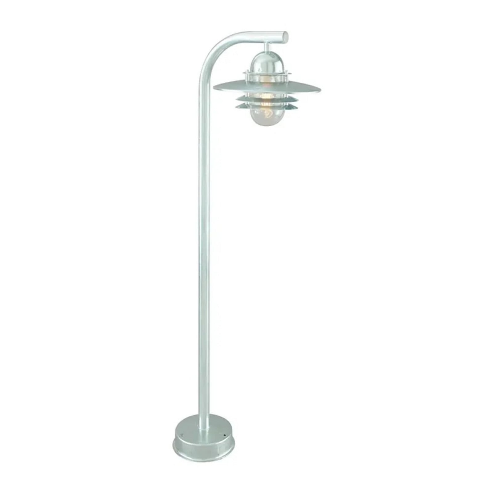 Lámpara de jardín Oslo, soporte de hormigón, galvanizado - Norlys - Terraza - Aluminio