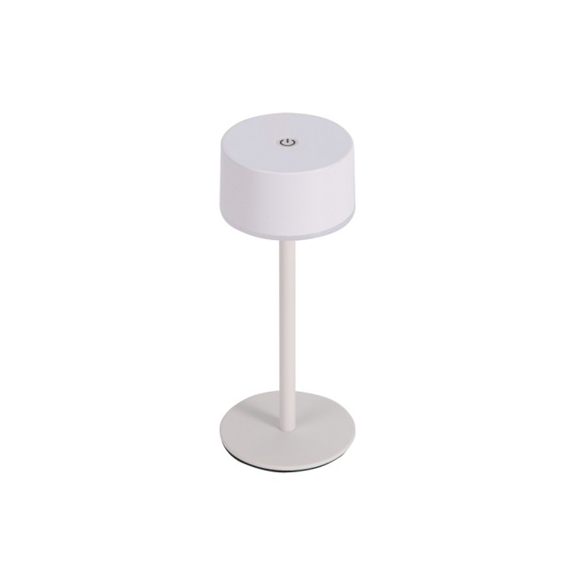Lámpara de mesa recargable led meba blanco (2w)