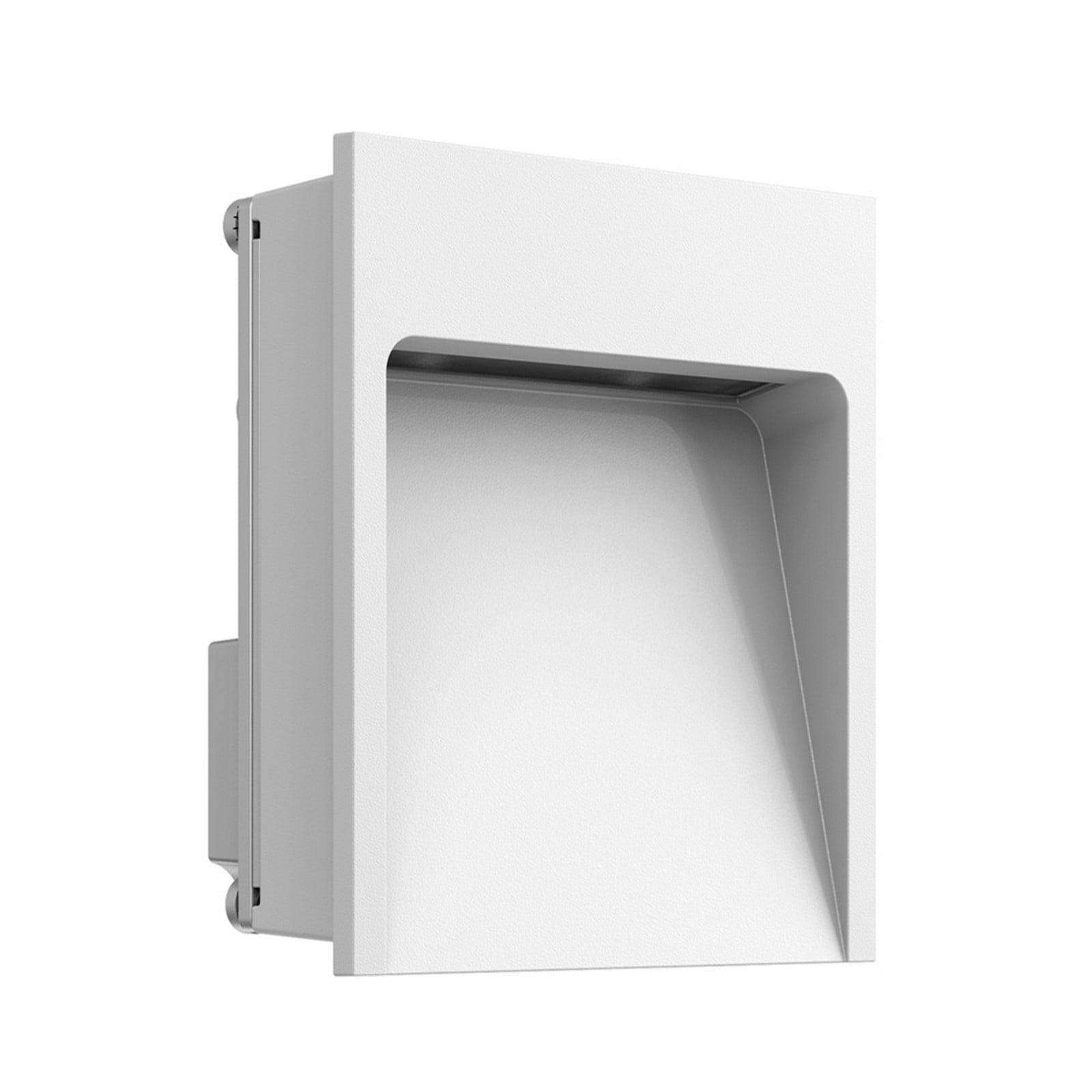 Lámpara de pared empotrada para exterior My Way, 110 x 100, 3000 K, blanco - FLOS - Terraza - Metal