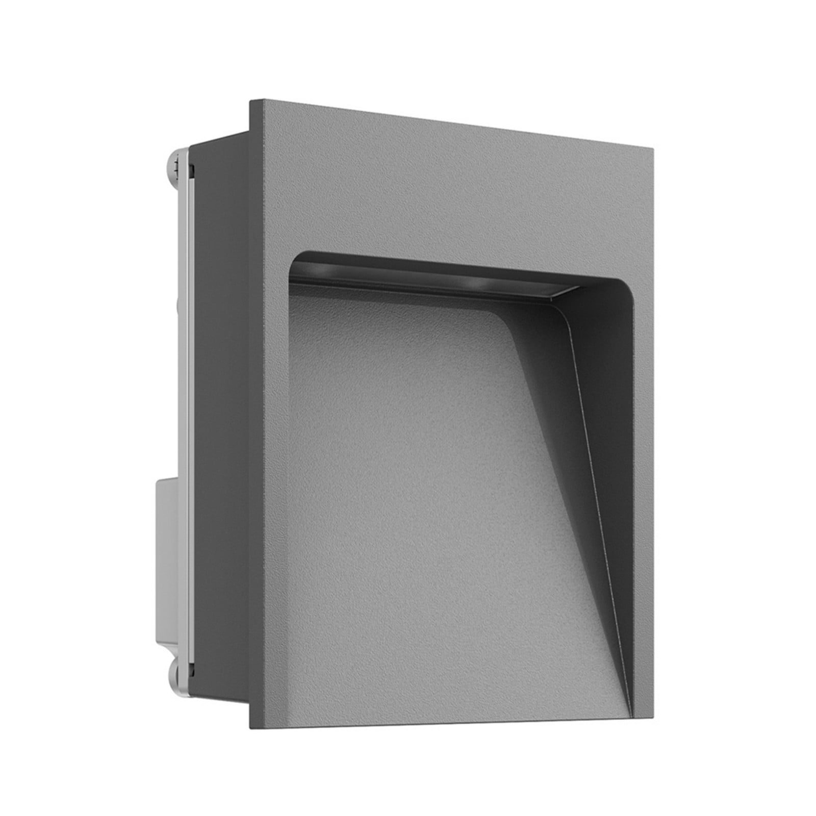 Lámpara empotrable para exteriores Way, antracita, 4000 K, IP65 - FLOS - Terraza - Metal