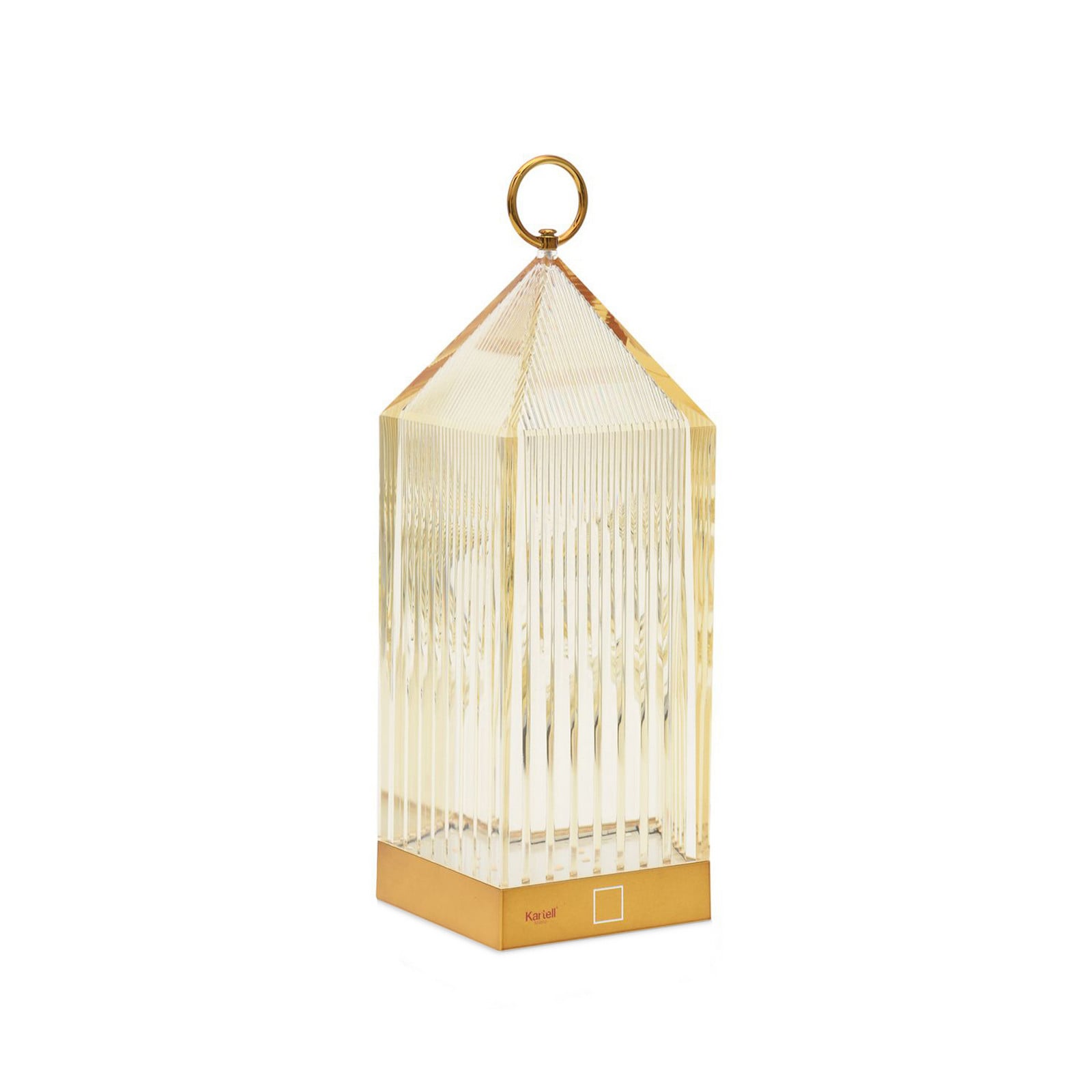 Lantern Portable Lámpara de Sobremesa V2 Amber - Kartell - Balcón - Diseño - Plástico - Farol