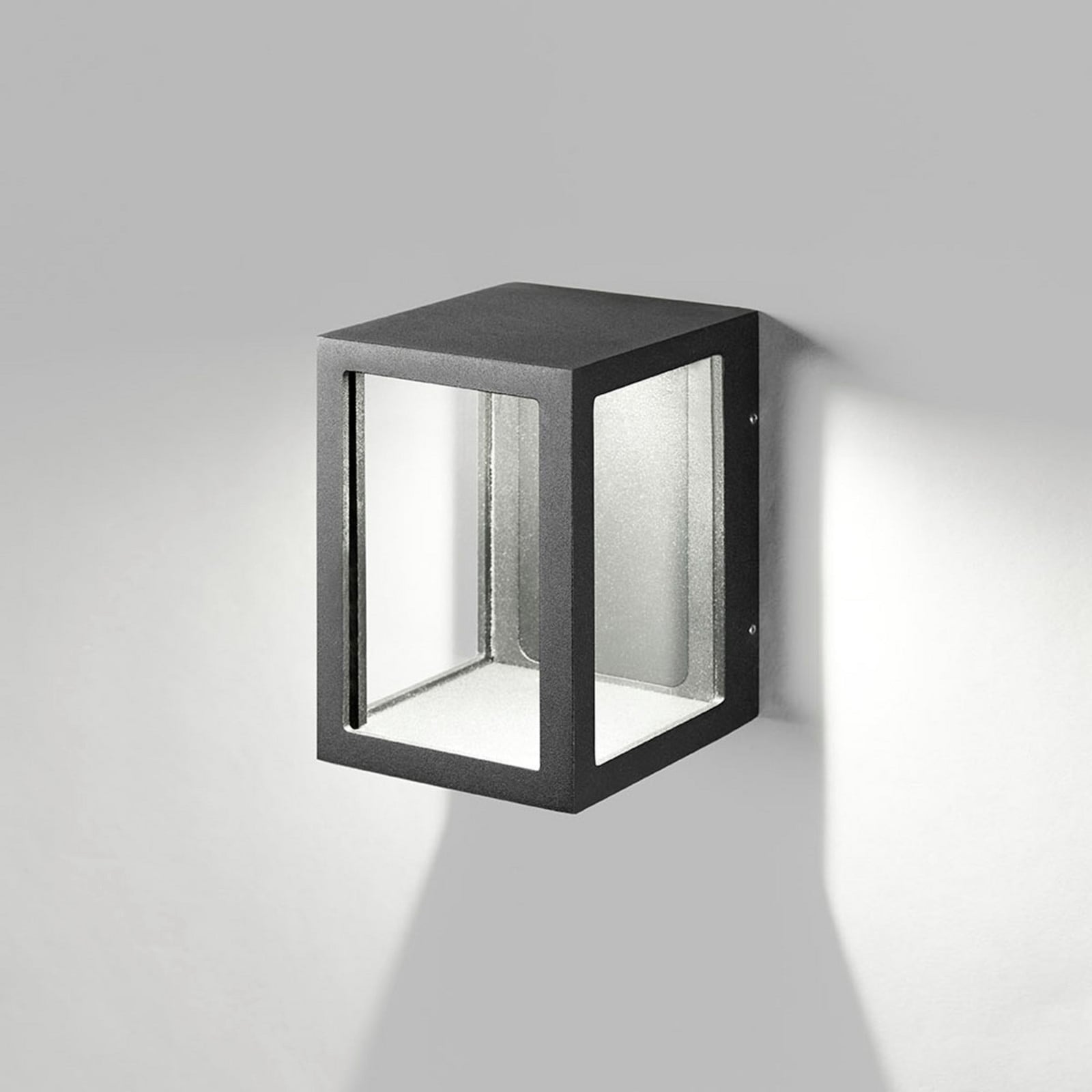 Lantern W2 Aplique de Pared 3000K Negro - LIGHT-POINT - Terraza - Aluminio