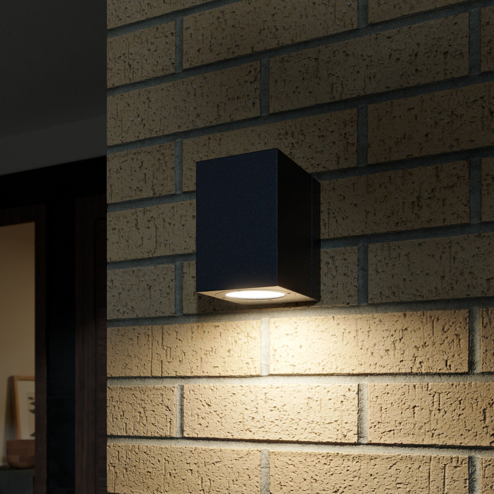 Lorik Aplique Pared Exterior Graphite - Lucande - Moderno - Metal - Angular