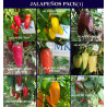 Lote de semillas de Jalapeños, 9 variedades , 90 semillas (1)