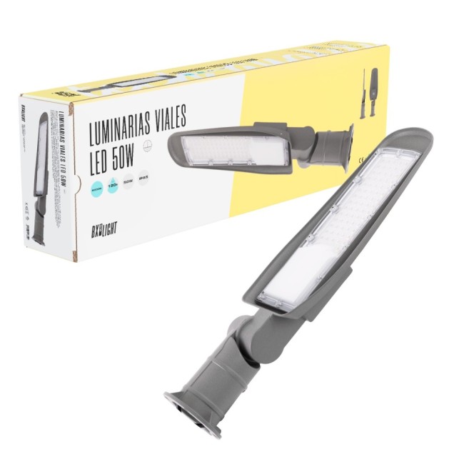 Luminarias viales - alumbrado publico - farolas led - entornos urbanos y residenciales 50w ip65 6000 k
