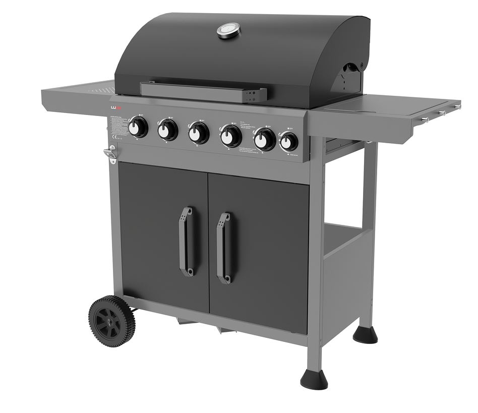 Lund grill gazowy 5+1 żeliw ruszt, 17,5kw
