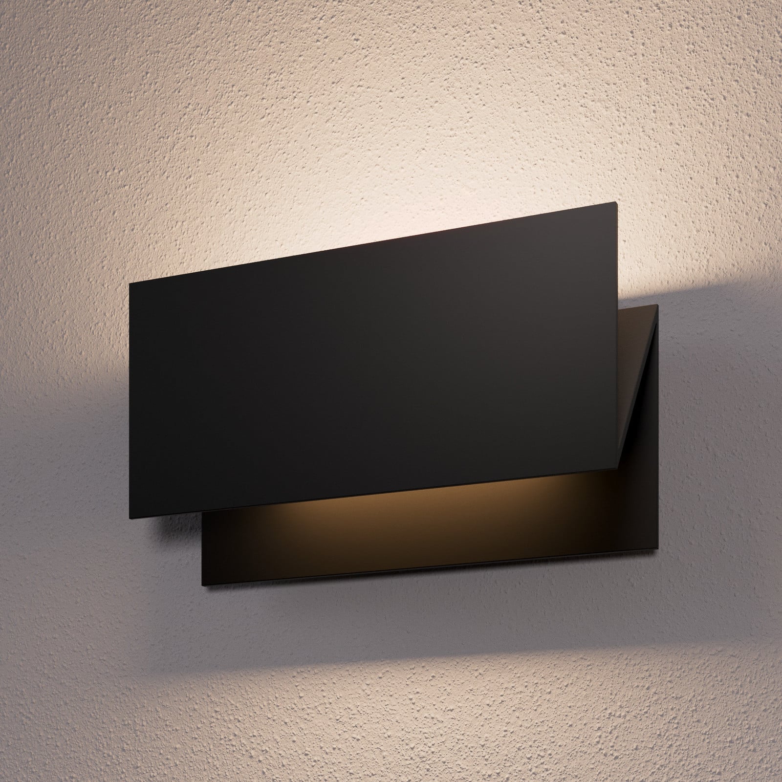 Meja Aplique Exterior IP54 Graphite - Lucande - Balcón - Moderno - Metal - Angular