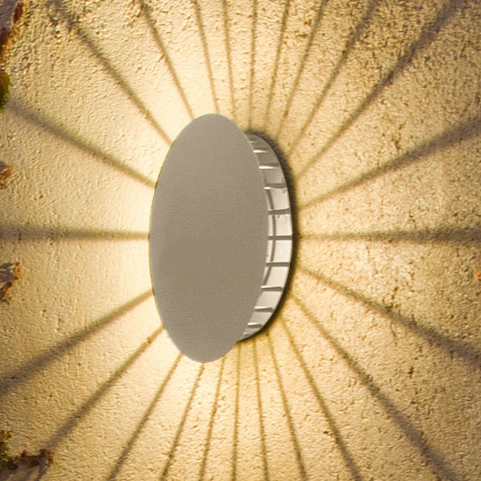 Meridiano 4720 Aplique de exterior, blanco crema - Vibia - Moderno - Metal - Redonda