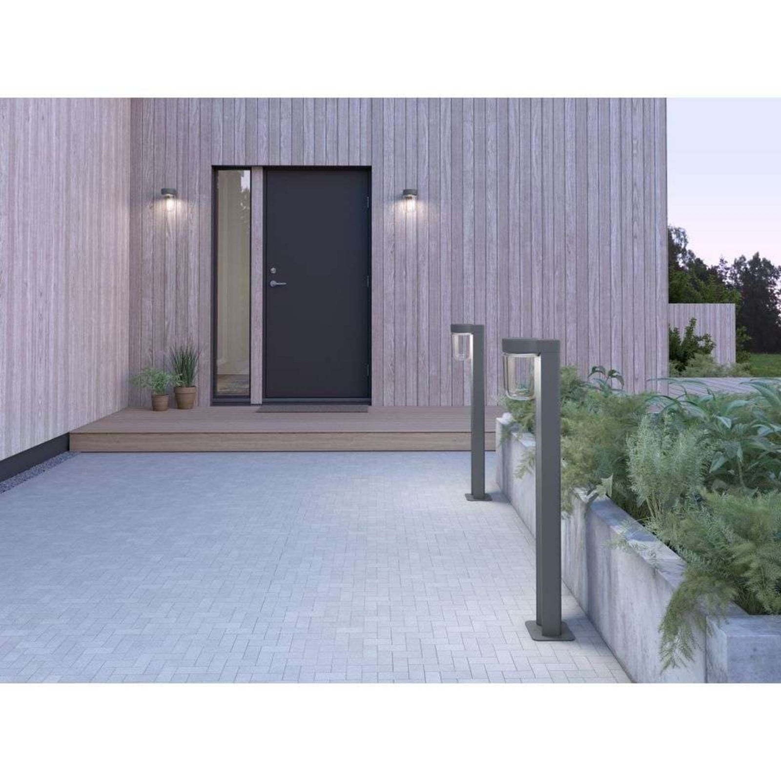 Moon Lámpara  Exterior/Jardín H94,7 Graphite - Belid - Terraza - Metal