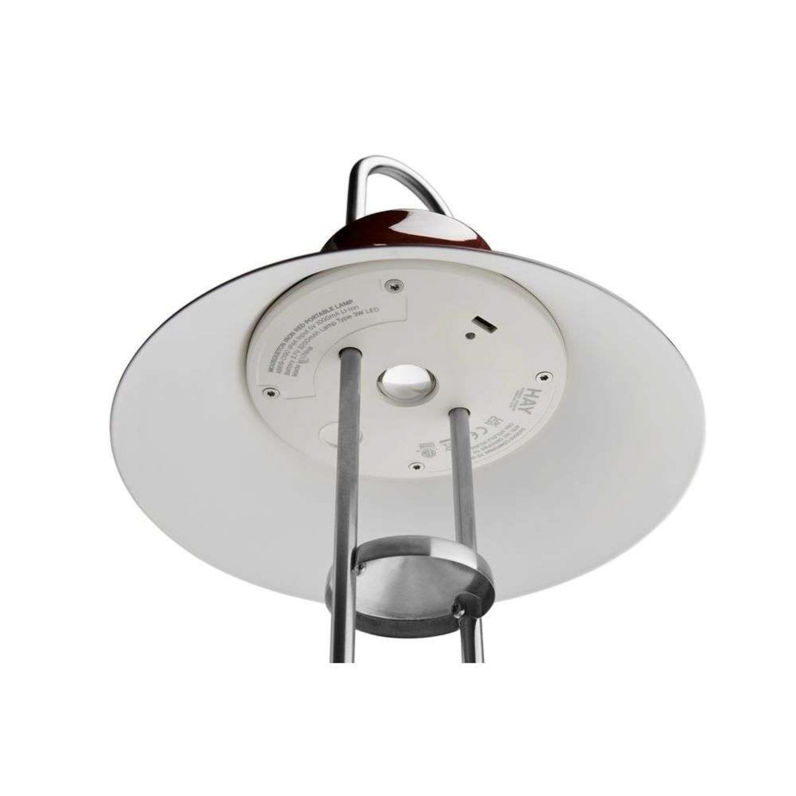 Mousqueton Portable Lámpara de Sobremesa Oyster White - HAY - Sala de estar / salón - Metal