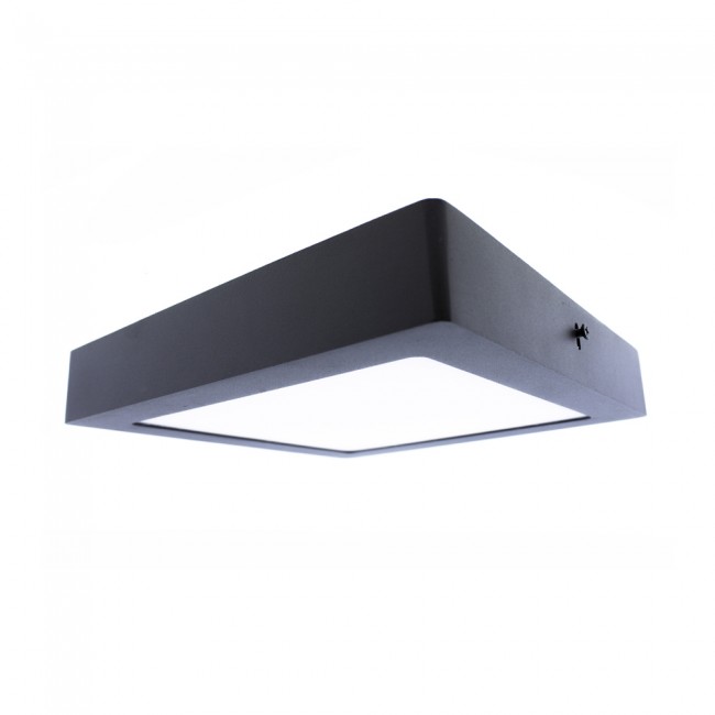 Plafón de techo exterior led gelys cuadrado (18w)