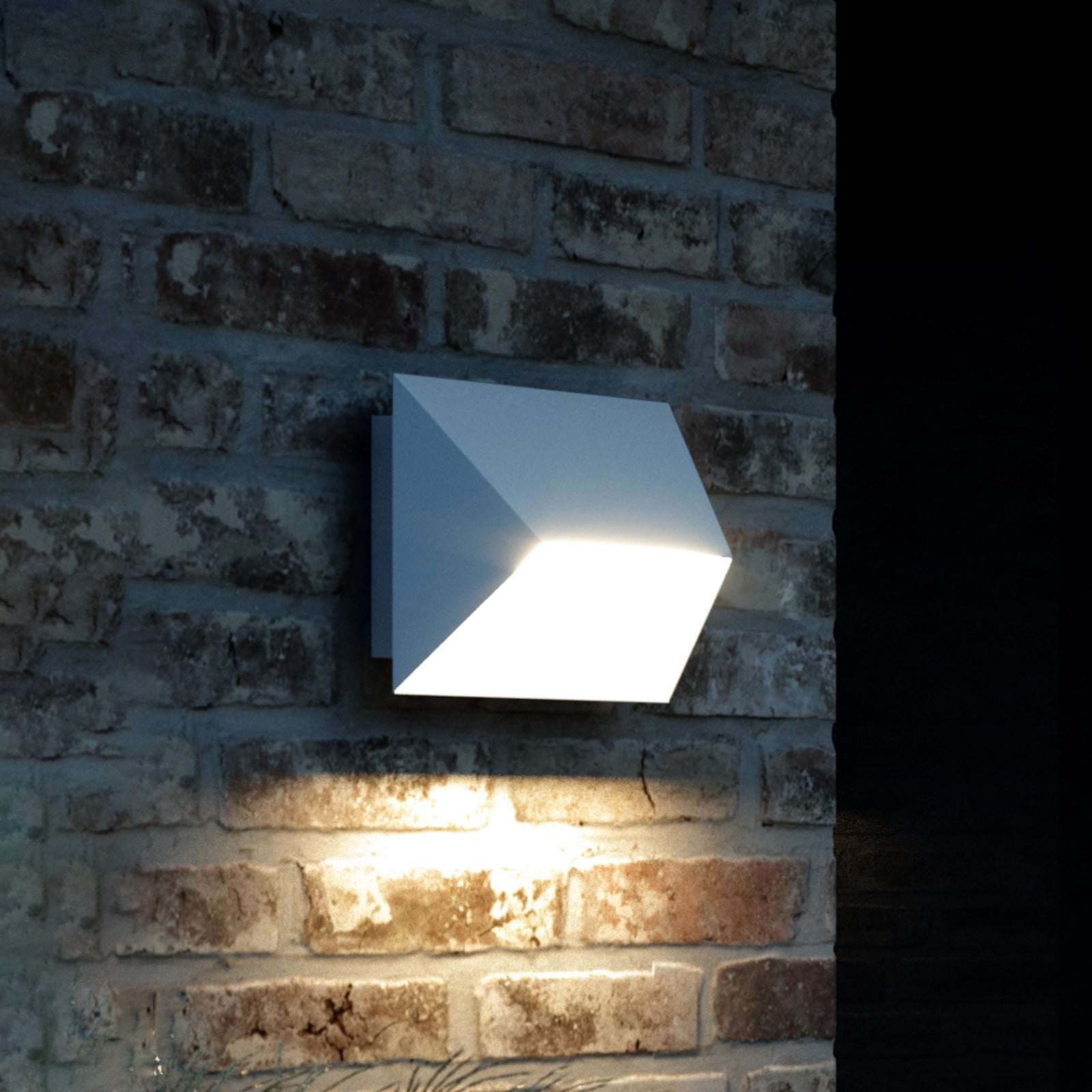 Pontio 27 Aplique Exterior White - Nordlux - Moderno - Metal - Angular