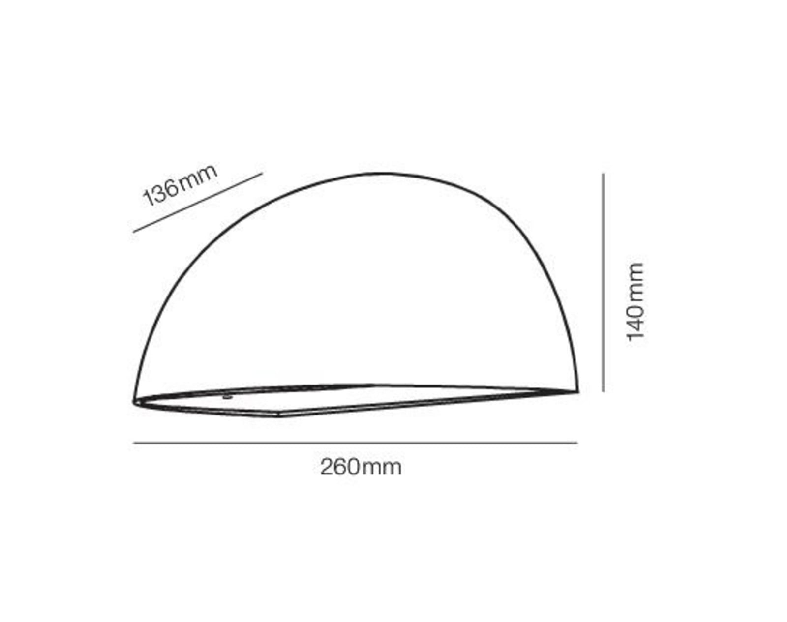 Rørhat LED Aplique de Pared Exterior 10,5W Blanco - LIGHT-POINT - Terraza - Metal