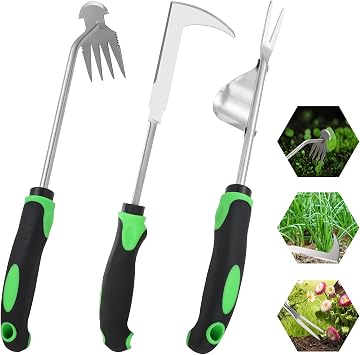 Set 3 Extractor de Malas Hierbas, Acero Inoxidable