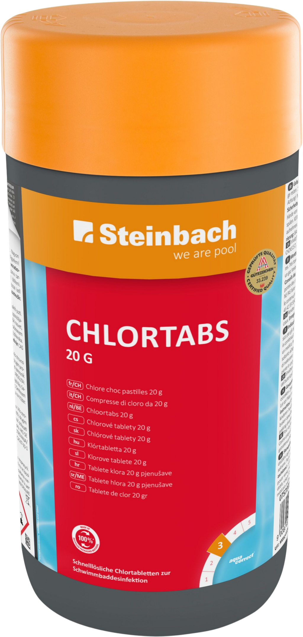Steinbach Chlortabs 20g Organisch - 1 kg