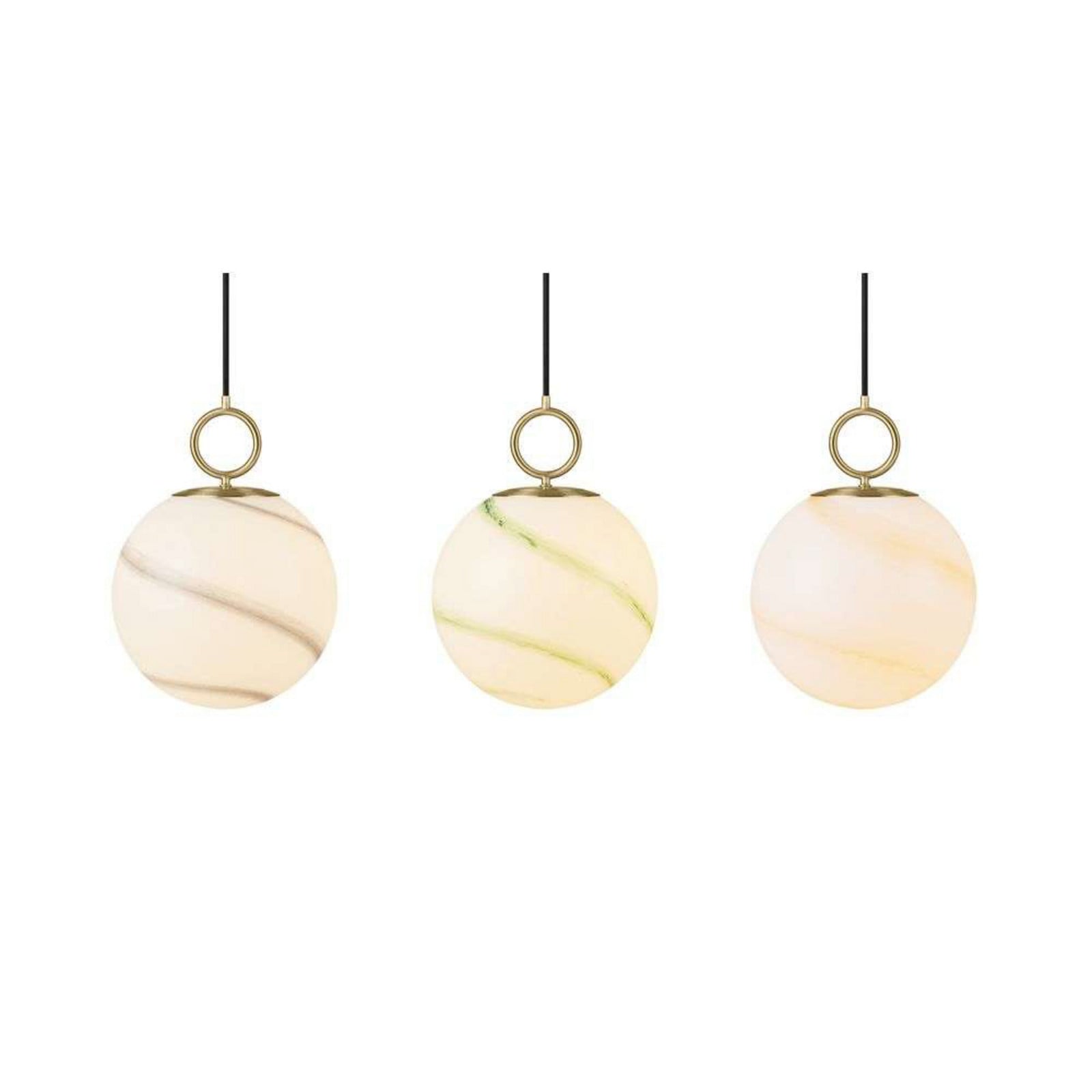 Stockholm Lámpara Colgante Ø25 Marble Grey - Halo Design - Sala de estar / salón - Vidrio