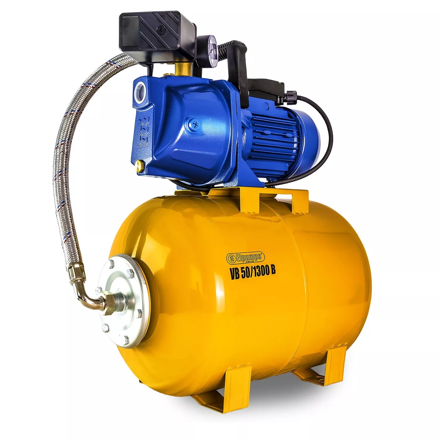 VB 50/1300 B Grupo de presión, con impulsor de acero inoxidable, 1300 W, 5.400 l/h, 4,7 bar, 50 L